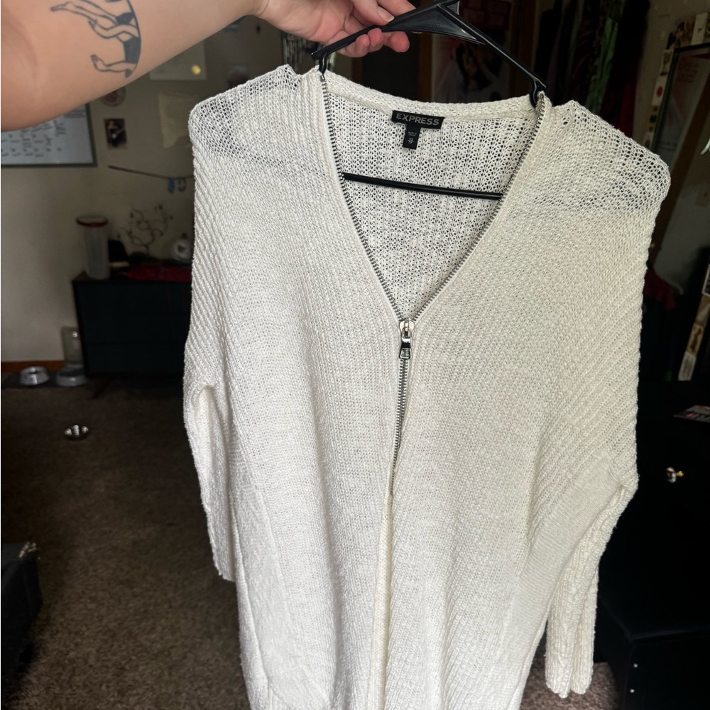 Express Women's White Sweater